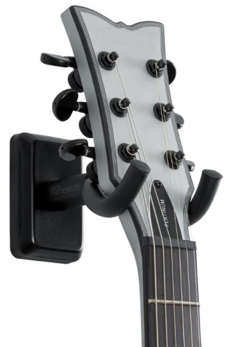 Настенное крепление для гитары GATOR FRAMEWORKS GFW-GTR-HNGRBLK Black Wall Mount Guitar Hanger - JCS.UA фото 4