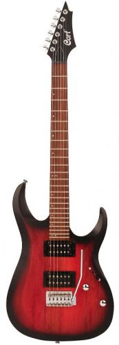 Электрогитара CORT X100 (Open Pore Black Cherry Burst) - JCS.UA
