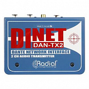 Radial Engineering DiNET DAN-TX2 и DAN-RX2 - преобразователи с сетевым интерфейсом Dante/AES67