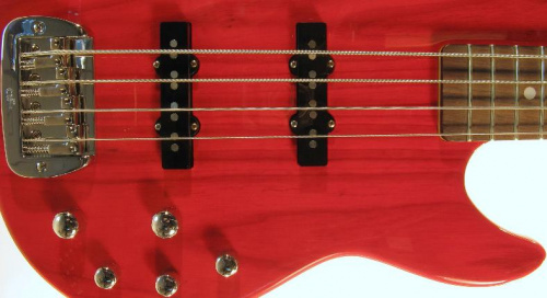 Бас-гитара G&L MJ-4 (Clear Red, rosewood) №CLF067650 - JCS.UA фото 4