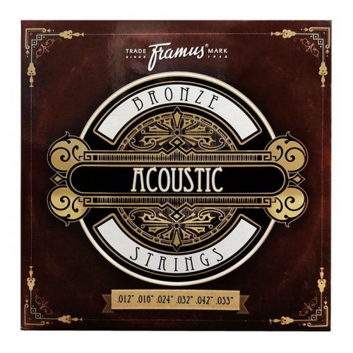 Струни для акустичної гітари FRAMUS 48220 Bronze Medium (12-53) - JCS.UA