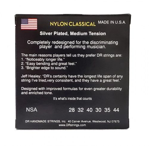 Струны DR STRINGS NSA CLASSICAL NYLON HARD TENSION - JCS.UA фото 3