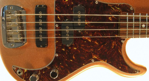 Бас-гитара G&L SB2 FOUR STRINGS (Spanish Copper Metallic, rosewood, 3-ply Tortoise) №CLF51060 - JCS.UA фото 4