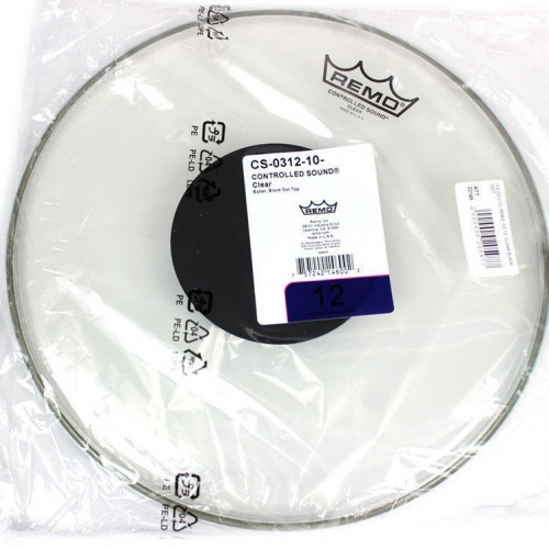 Пластик для барабана REMO CS 12" CLEAR BLACK DOT - JCS.UA фото 3