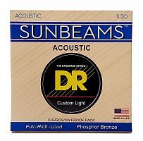 Струны DR STRINGS RCA-11 SUNBEAM ACOUSTIC PHOSPHOR BRONZE - CUSTOM LIGHT (11-50) - JCS.UA