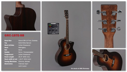 Електроакустична гітара Sigma GRC-1STE-SB - JCS.UA фото 2