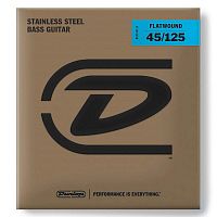 Струны DUNLOP DBFS45125 Stainless Steel Flatwound Bass (45-125) - JCS.UA