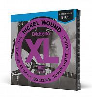 Струни D'ADDARIO EXL120-8 XL NICKEL WOUND 8-STRING SUPER LIGHT (09-65) - JCS.UA