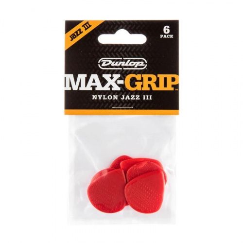 Медиатор DUNLOP 471P3N MAX-GRIP JAZZ III NYLON PICK - JCS.UA фото 4