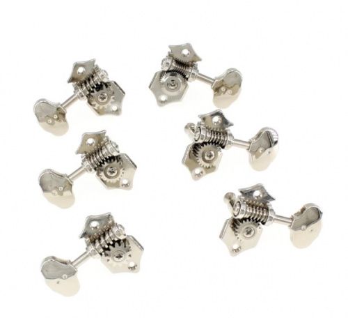 Колки GRAPH TECH PRN-3422-N0 Acoustic 3+3 Butterbean Button Nickel - JCS.UA фото 4