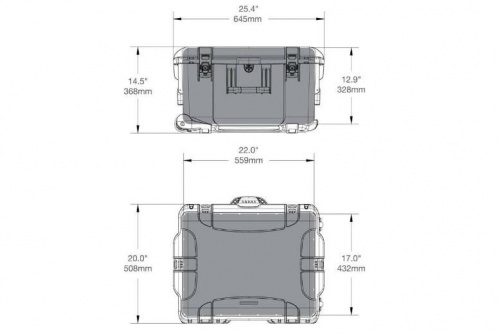 Кейс Nanuk 960 case w/foam Graphite - JCS.UA фото 2