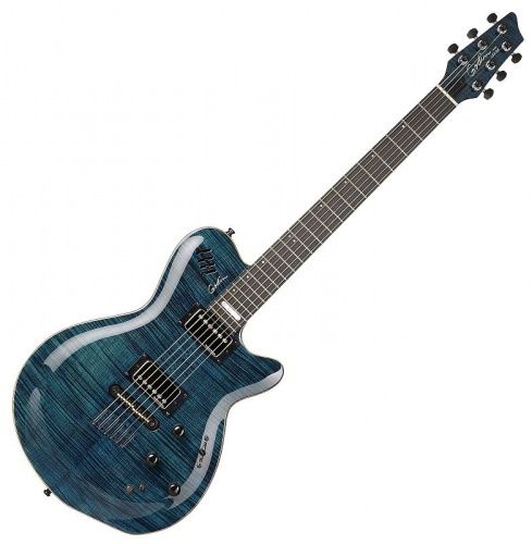 Электрогитара Godin 022922 - LGX-SA(S) Transparent Blue Flame AA - JCS.UA фото 2