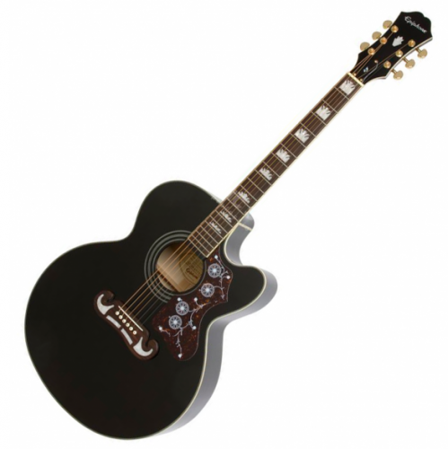 Электроакустическая гитара EPIPHONE EJ-200SCE BK GLD - JCS.UA фото 3