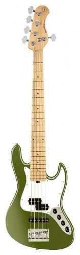 Бас-гитара SADOWSKY MetroExpress 21-Fret Hybrid P/J Bass, Maple, 5-String (Solid Sage Green Metallic Satin) - JCS.UA