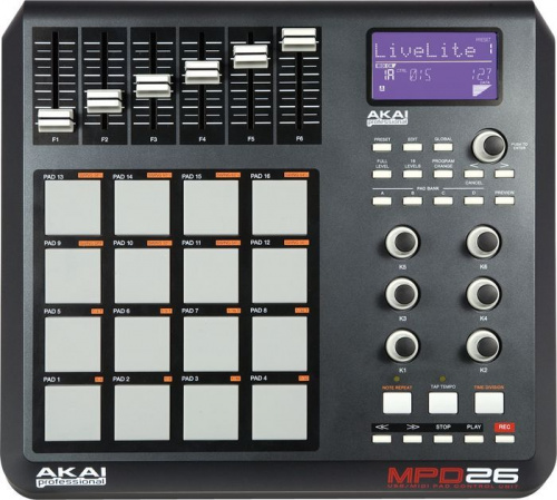 MIDI-контролер AKAI MPD26 - JCS.UA