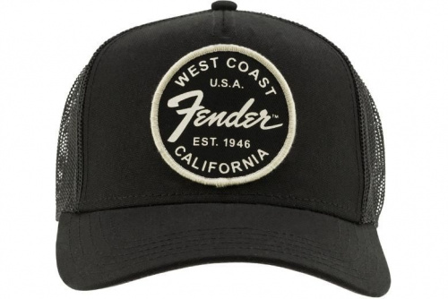 Кепка FENDER WEST COAST TRUCKER HAT BLACK - JCS.UA фото 2