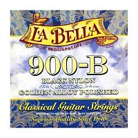 Струны для классической гитары La Bella 900-B Elite – Black Nylon, Polished Golden Alloy - JCS.UA
