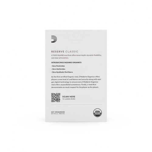 Тростини DADDARIO ODCT1030 ORGANIC RESERVE CLASSIC BB CLARINET #3.0 - 10 BOX - JCS.UA фото 4