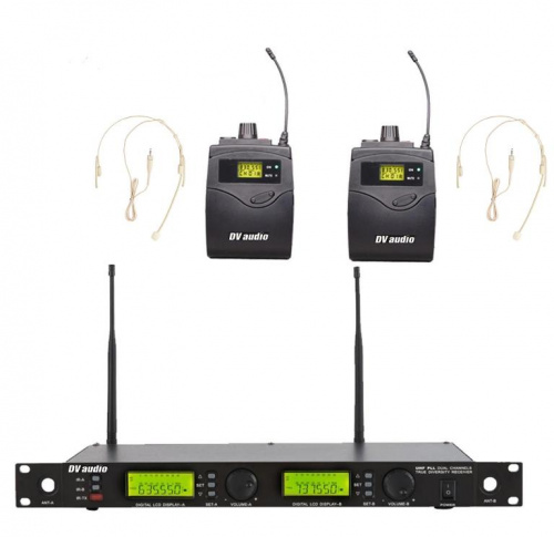 Радіосистема DV audio WMS-24B з гарнітурами - JCS.UA