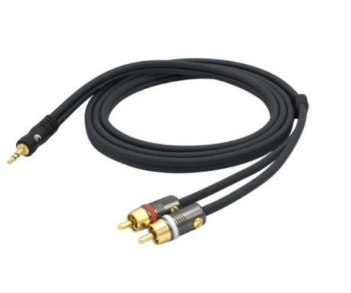 Кабель D'ADDARIO PW-MP-05 Custom Series Dual RCA to 3.5 Stereo Mini Jack Cable (1.5m) - JCS.UA фото 2