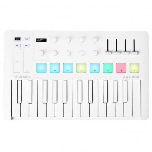 MIDI-клавиатура Arturia MiniLab 3 Alpine White Special Edition - JCS.UA