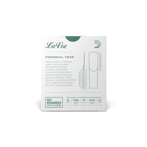 Тростини для сопрано саксофона DADDARIO La Voz - Soprano Sax Soft - 10 Pack - JCS.UA фото 3