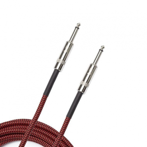 Инструментальный кабель D'ADDARIO PW-BG-10RD Custom Series Braided Instrument Cable - Red (3m) - JCS.UA фото 2