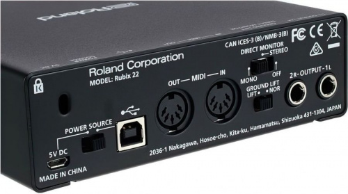 Аудіоінтерфейс Roland Rubix22 - JCS.UA фото 4