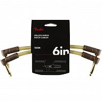 Патч-кабель FENDER CABLE DELUXE SERIES 6" PATCHES (PAIR) TWEED - JCS.UA