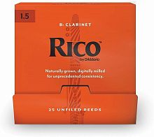 Трости для кларнета D'Addario RCA0115-B25 Rico - Bb Clarinet # 1.5 - 25 Box - JCS.UA
