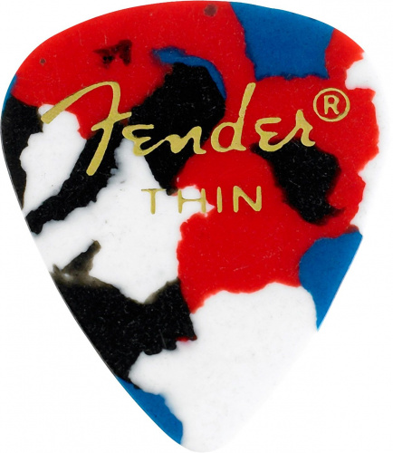 Набор медиаторов Fender 351 CLASSIC CELLULOID CONFETTI THIN 098-0351-750 - JCS.UA