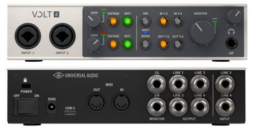 Аудиоинтерфейс Universal Audio Volt 4 - JCS.UA фото 3