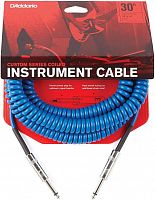 Инструментальный кабель D'ADDARIO PW-CDG-30BU Coiled Instrument Cable - Blue (9m) - JCS.UA