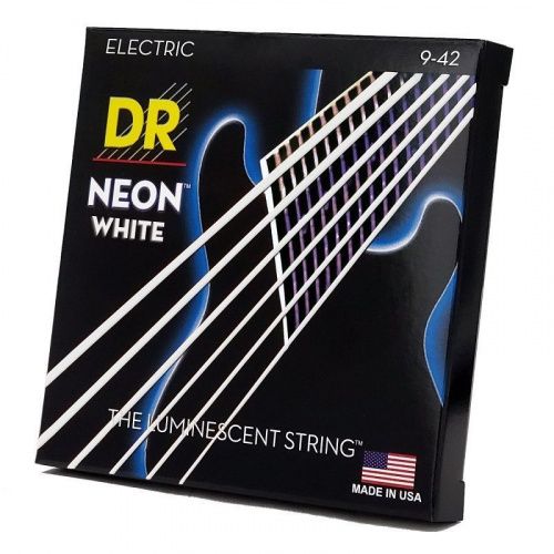 Струни DR STRINGS NWE-9 NEON WHITE ELECTRIC - LIGHT (9-42) - JCS.UA фото 2