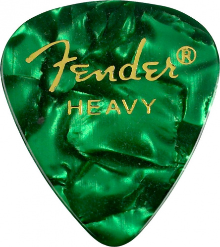 Набор медиаторов Fender 351 PREMIUM CELLULOID GREEN MOTO HEAVY - JCS.UA
