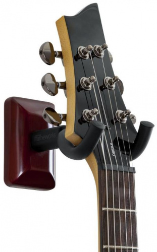 Настенное крепление для гитары GATOR FRAMEWORKS GFW-GTR-HNGRCHR  Cherry Wall Mount Guitar Hanger - JCS.UA фото 2