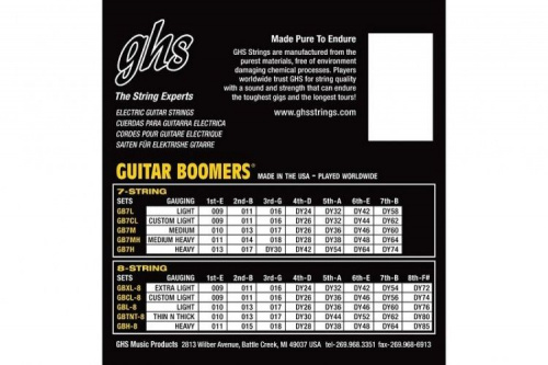 Струны для электрогитар GHS STRINGS BOOMERS GB7H 13-74 - JCS.UA фото 2