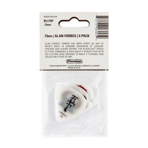 Медиаторы Dunlop Alan Forbes Picks BL115P.73 (6шт) - JCS.UA фото 2