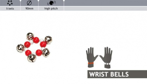 Перкуссионный браслет Rohema Colorful Wristbell 5 Bells - JCS.UA фото 2