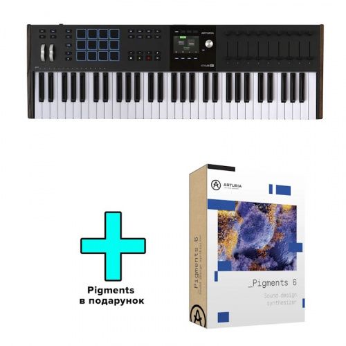 MIDI-клавиатура Arturia KeyLab 61 mk3 (Black) + Arturia Pigments - JCS.UA