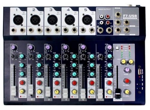 Микшерный пульт Emiter-S F7-USB - JCS.UA фото 2 Микшерный пульт Emiter-S F7-USB - JCS.UA фото 2