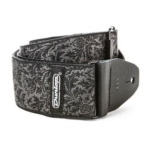 Гітарний ремінь DUNLOP D6714 JACQUARD BLACK THISTLE STRAP - JCS.UA