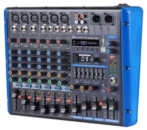 Микшерный пульт Emiter-S AM-XP808-PRO, 30Вт - JCS.UA