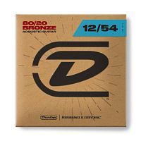 Струни DUNLOP DAB1254 80/20 BRONZE ACOUSTIC GUITAR STRINGS (12-54) - JCS.UA