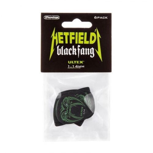 Медиаторы DUNLOP PH112P1.14 HETFIELD'S BLACK FANG PICK 1.14MM - JCS.UA фото 4